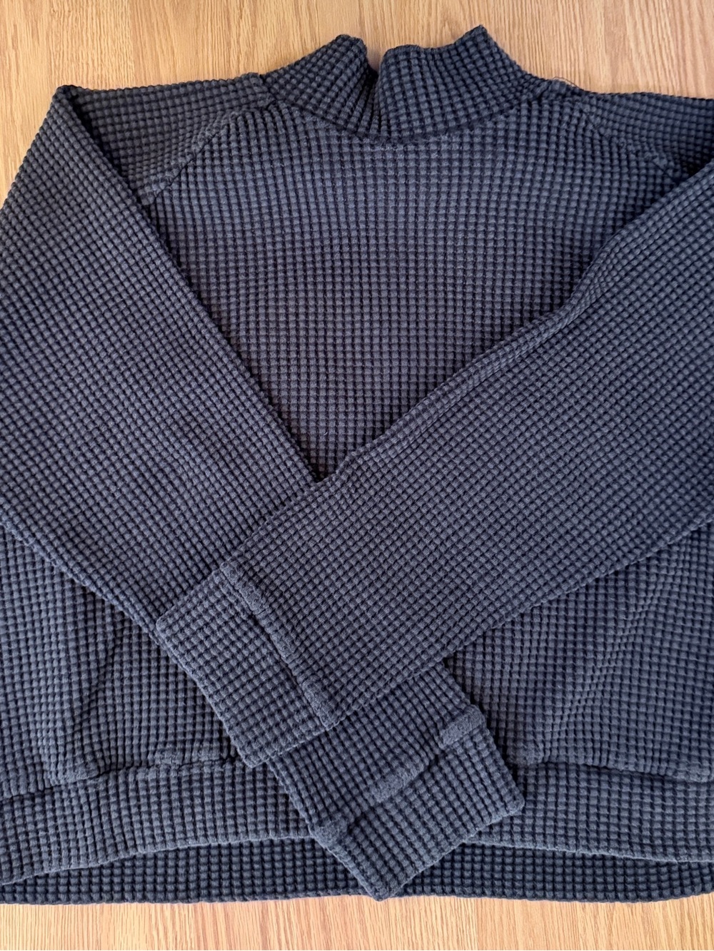 The North Face Women’s Navy Waffle-Knit Top/ Sweater- Size XL